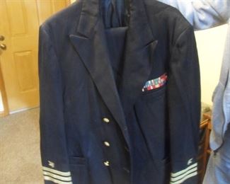 We have several Navy uniforms as he was a career military  officer.