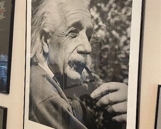 Einstein framed poster