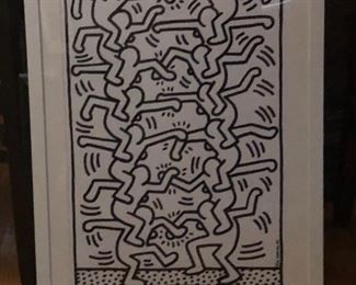 Keith Haring custom framed print