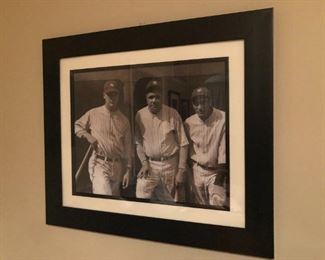 Babe Ruth Baseball photo custom framed