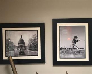 Black and White custom framed photographs