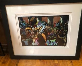 Louis Sahuc custom framed color photo, Mardi Gras. 