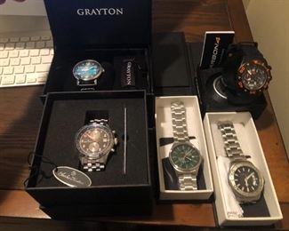 Mens Watches, new in boxes. 