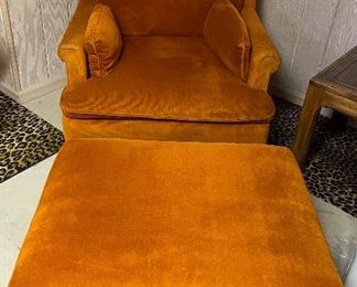 Vintage chair & ottoman 