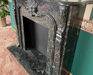 Marble Fireplace Surround 
54.5” Long X 19” Deep  X 45” Tall