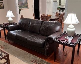 Ethan Allen Quality leather couch