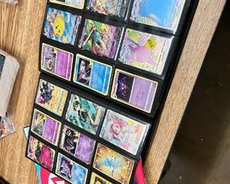 lot of trading cards 