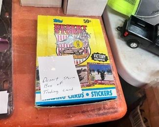 box of desert storm cards 