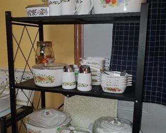 Vintage Corningware Collection : Christmas, Spice of Life, Pansy, Sunflower, Cornflower Blue,  French White, Etc. 