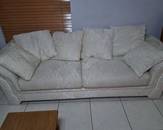 2 piece white cloth sofa set 
Only $150
