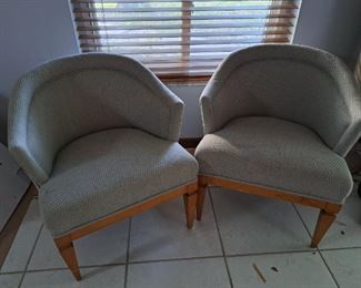 Pair of comfy accent chairs. 
$65