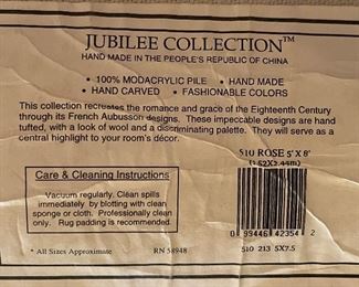 Vtg 5x8 Jubilee Area Rug (professionally cleaned)