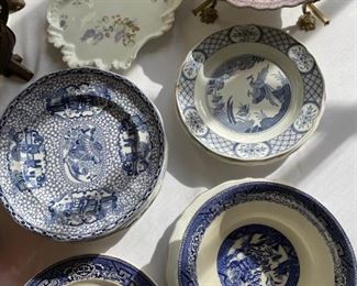Blue and white. Dishes. Antiques. Decor & Lots More.