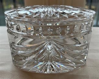 Waterford crystal covered candy dish