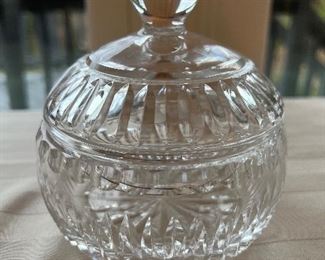 Waterford crystal covered candy bowl