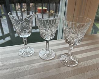 Waterford crystal goblets (3pc)