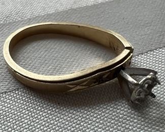 14KT Gold ring w setting