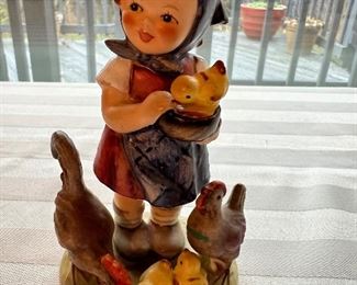 Hummel girl with animals figurine