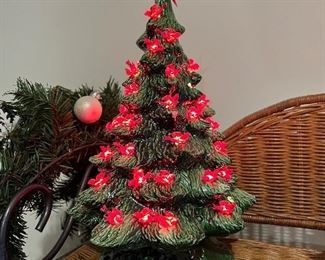 Holiday lighted tree