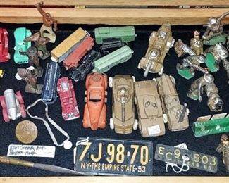 Vintage Metal Soldiers, Cars