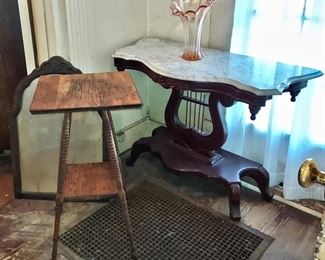 Marble Top Entry Table