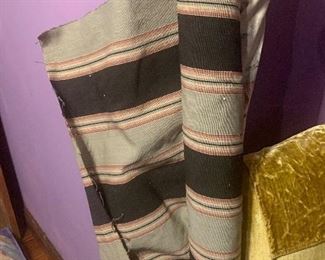 bolt of fabric for upholstery.