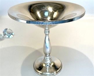 REDUCED! $60. (Was $120) Marked Sterling. Candy dish. 6" H x 6" D. Some condition issues/dents and scratches. 