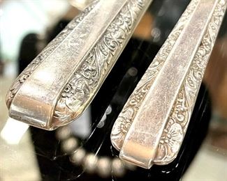 Close up of Towle pattern. 