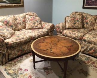 Comfortable Scott Schruptine loveseats.  Buy one or both.