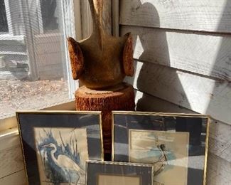 Large Pelican Statue And Framed Prints