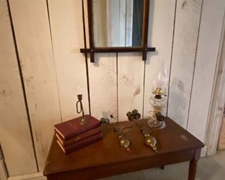 Piano Bench, Hymnals Mirror