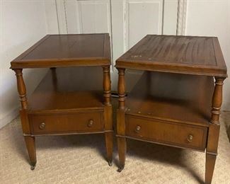 Tiered Mahogany Side Tables