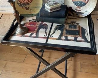 TV TrayTable, Decorative Plates, Old Books