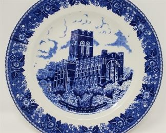 Cadet Chapel West Point Military Academy Plate - Blue/White - 6.75"