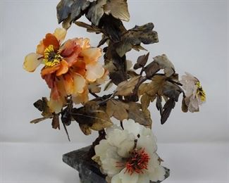 Chinese Quartz Stone Plant & Pot (19")