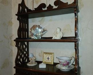 Wall Shelf W/ Assorted Contents