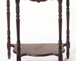 Vintage Depression Era Demi-Lune Chair Side Table
