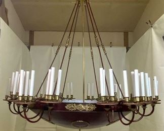 Antique Napoleonic Huge 18 Arm 54 Light Chandelier.  1 of 2 Pictured!  Amazing Chandelier and what's more amazing is that here are 2!  Additional Photos Below