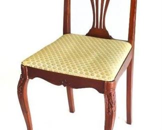 Vintage Kidney Shaped Writing Desk Matching Chair