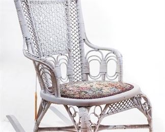 Whit Wicker Victorian Rocker 