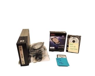 3 Hard Disk Drives New Cleaned, External DVD Writer