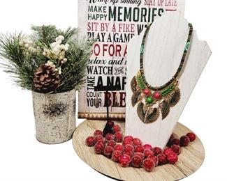 Bohemian Chunky Necklace Earrings