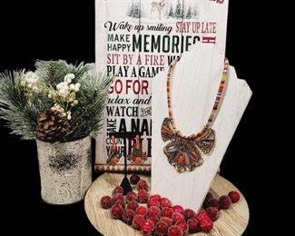 Bohemian Tribal Necklace Earrings