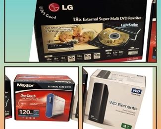 New Hard Drive 4TB, DVD RW Burner, Etc.