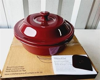 Pampered Chef 1364  Round Covered Baker with Lid