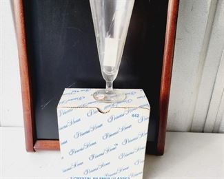 Princess House Exclusive 442  2 Crystal Pilsner Glasses