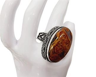 Sterling Tiger Eye Ring
