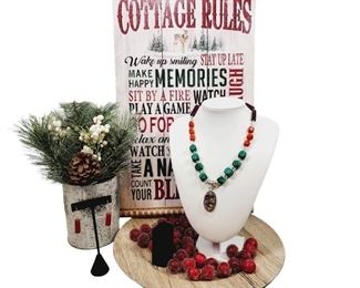 STUNNING Sterling Red Coral Jasper Necklace