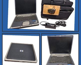 Vintage HP Pentium 4 Laptop W Charger Bag