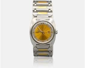 Vintage Seiko Chorus 2218-0430 Yellow Dial Manual Wind SS Ladies Watch MCM Mid century modern style